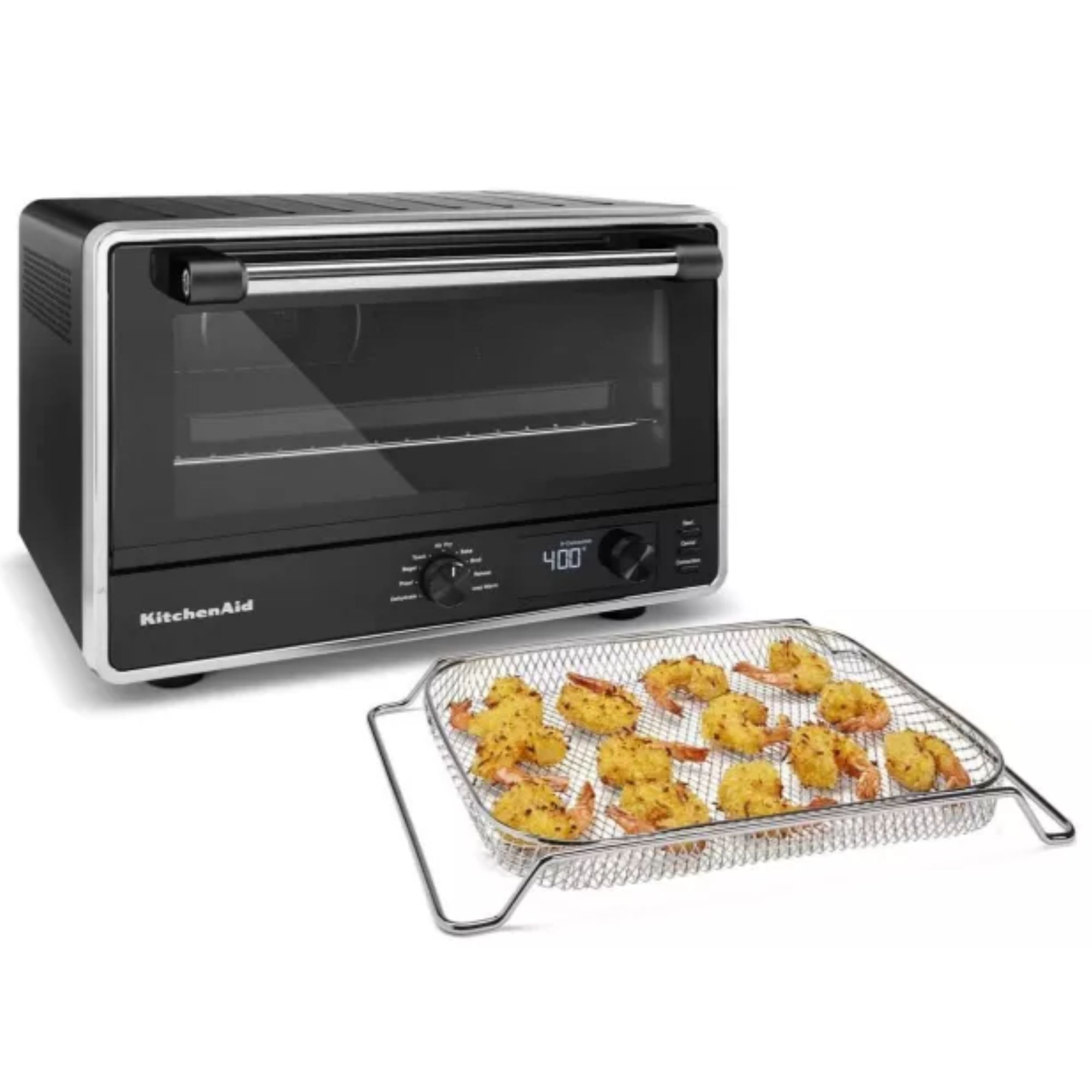 KitchenAid digital brødristerovn på hvit bakgrunn
