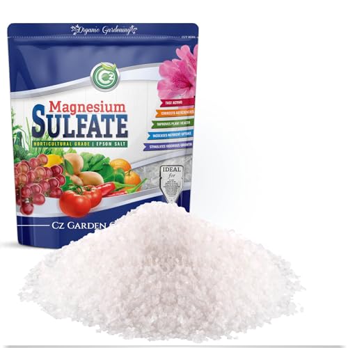 Magnesium Sulfate Epsom Salt 5lb - Laget i USA - Plantematgjødsel for vannkultur, planter, blomsterhager - Frukt, grønnsaker, holistiske urter. Omri Listed