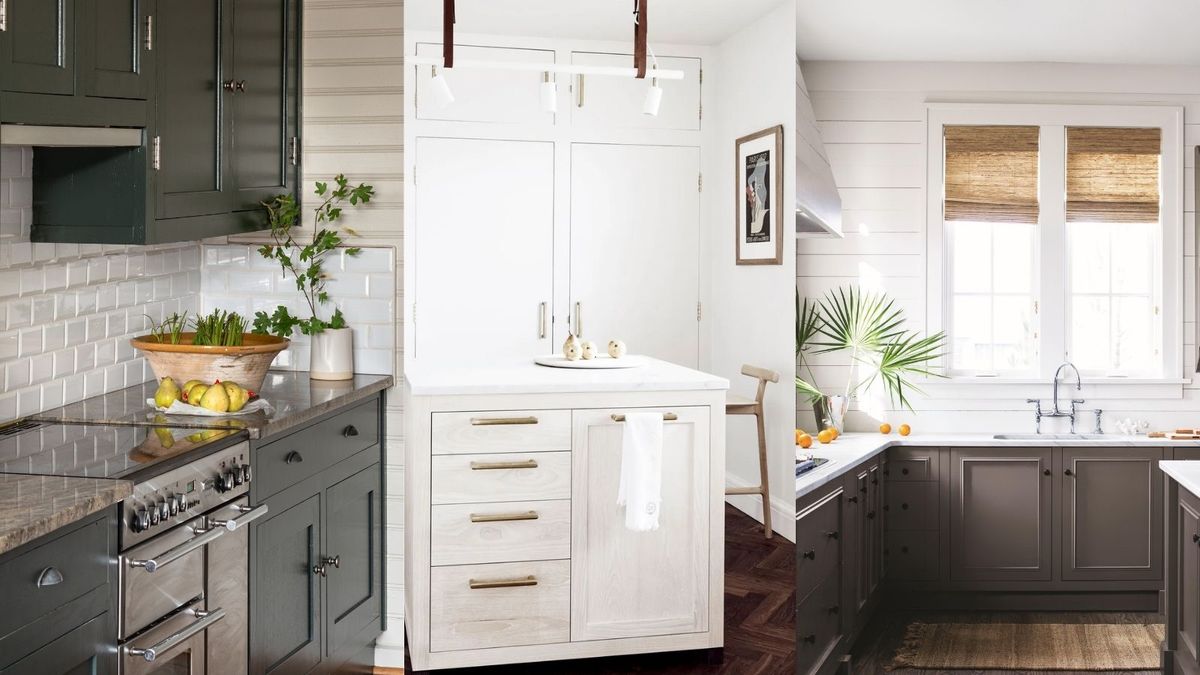 Dette er de beste nøytrale malingsfargene på kjøkkenskap som designere bruker for et levelig, elegant opplegg