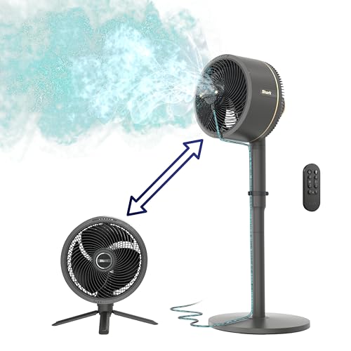 Shark Flexbreeze oscillerende svart vifte med fjernkontroll