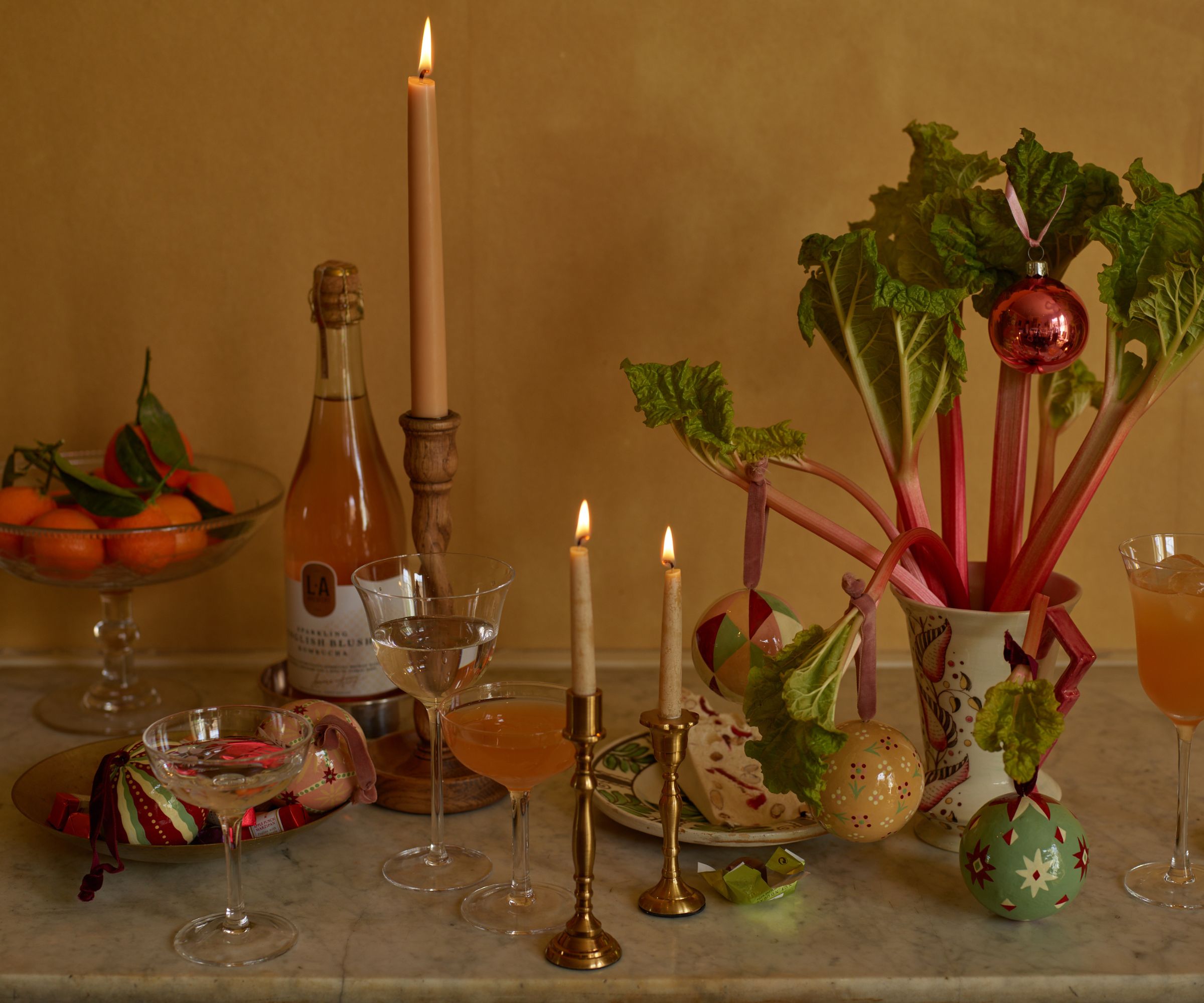 rowen & wren advertorial - visning av julevaser og stearinlys