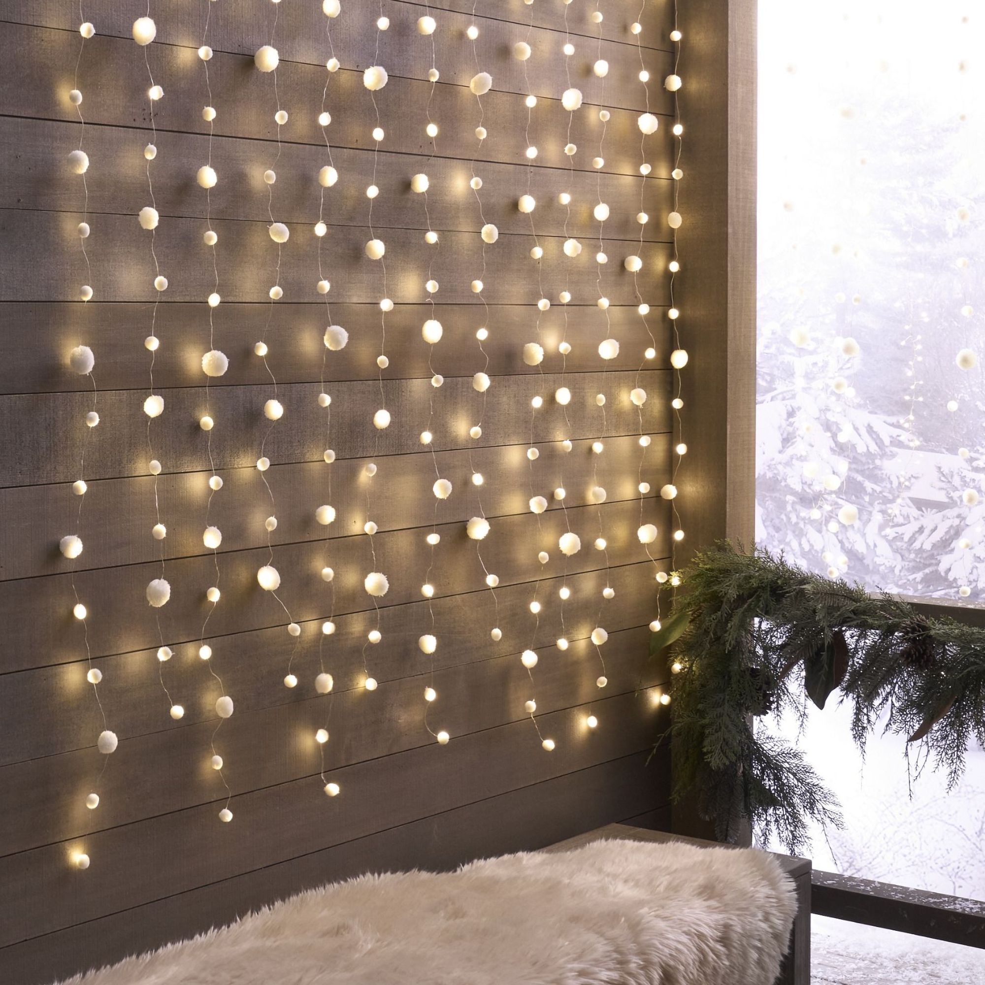 Pottery Barn Snowball String Lights