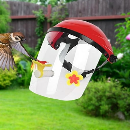 Jlfnya Bærbar Hummingbird Mater Hat Ansiktsdeksel Hummingbird Feeder Justerbart hodebånd Hodemontert Fuglemater for utendørs hage