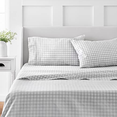 Martha Stewart 100% bomull Queen lakensett - 4 deler, mykt, glatt, slitesterk, lettstelt, 16