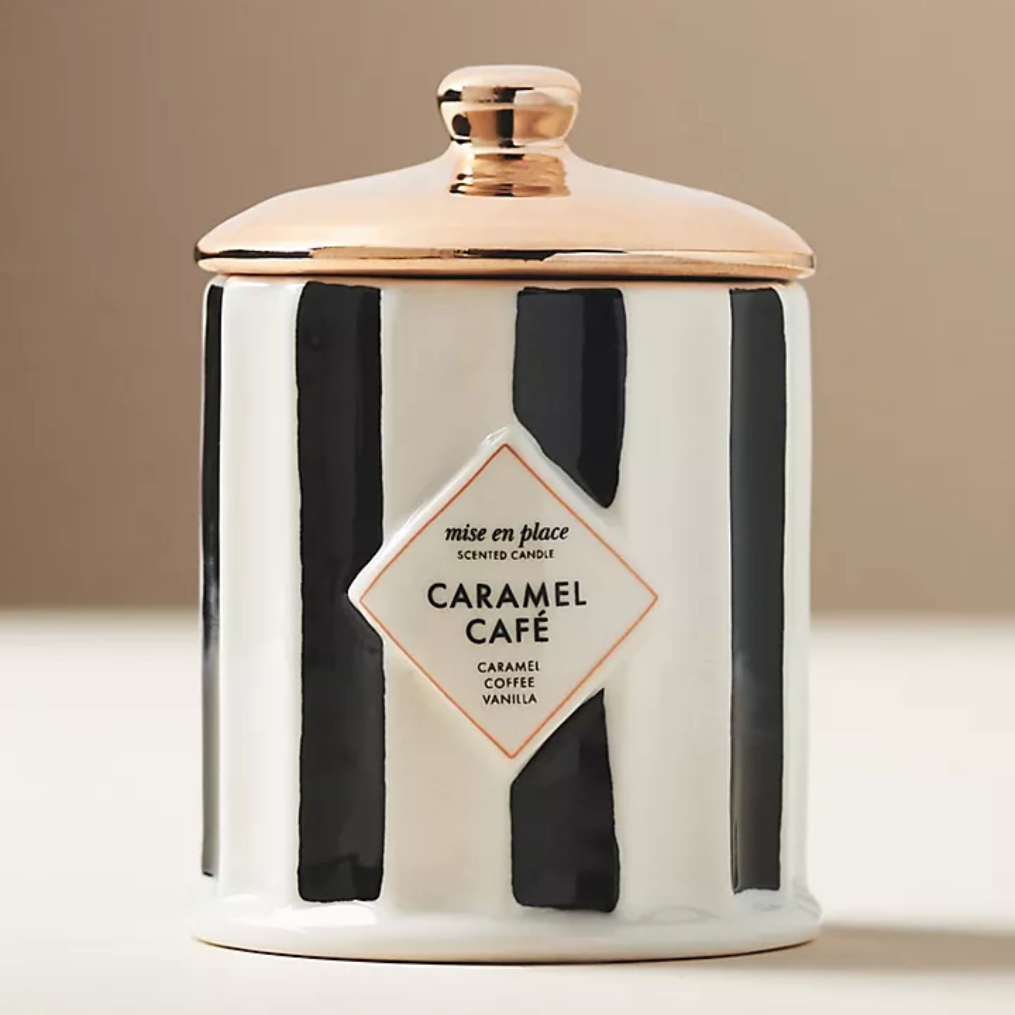 mise en place Gourmand Caramel Café Keramisk stearinlys