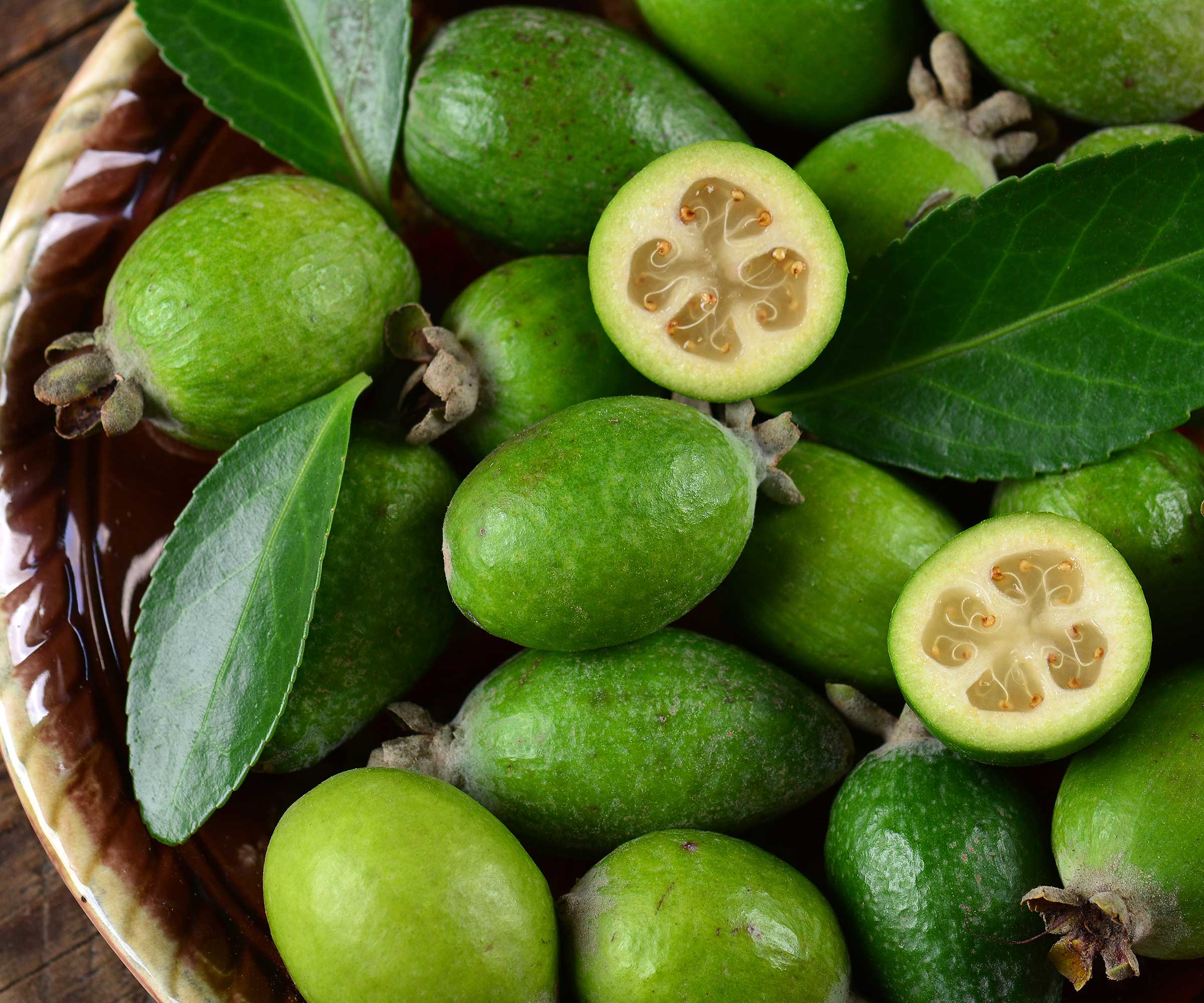 Ananas guava frukt i bollen