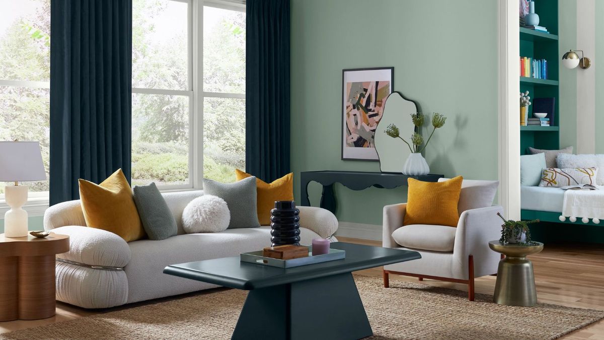 Sherwin-Williams 'Februarfarge i måneden er en optimistisk pastellgrønn maling som nikker til våren-Slik bruker du denne overgangsskyggen