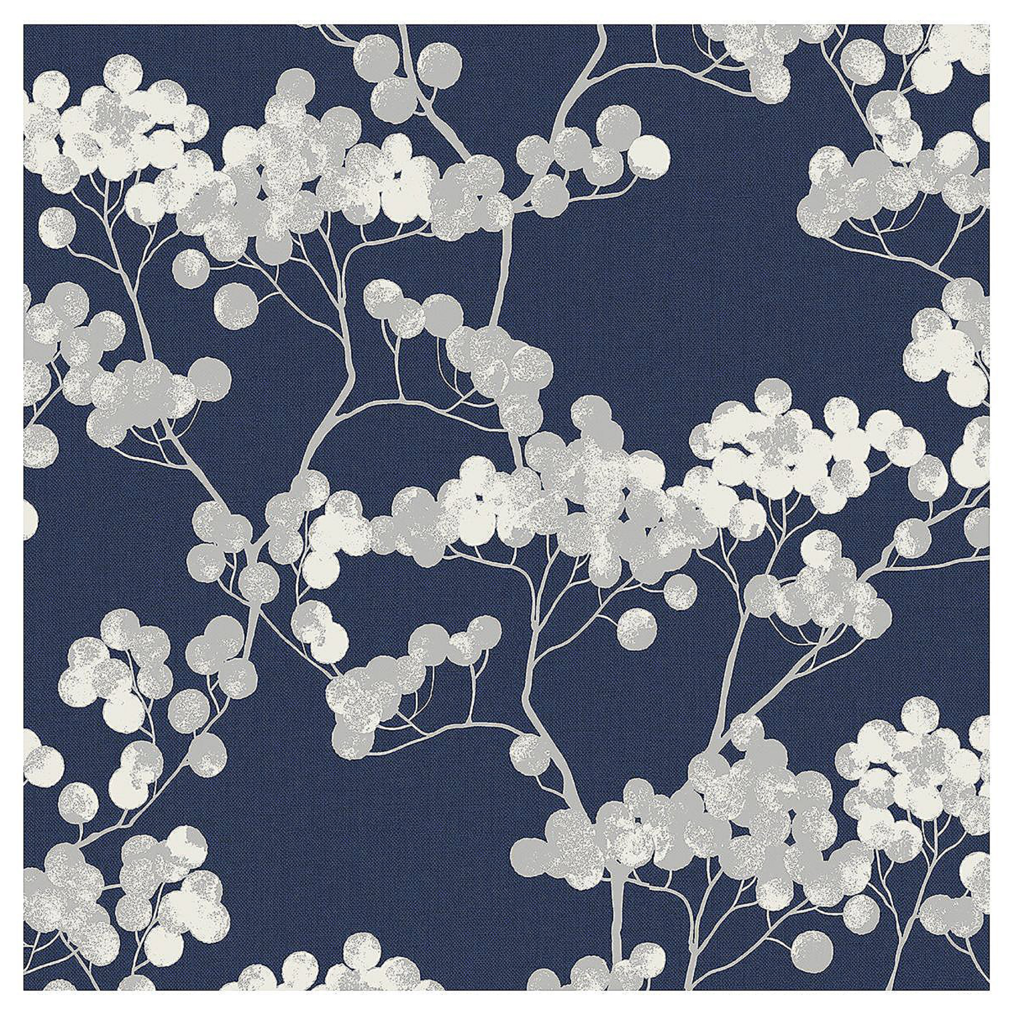 QVC Seabroook Designs Bayberry Blossom Floral Unpasted Wallpaper