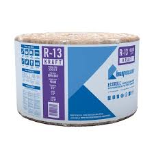 Knauf R-13 Ecoroll Kraft møtte glassfiberisolasjon