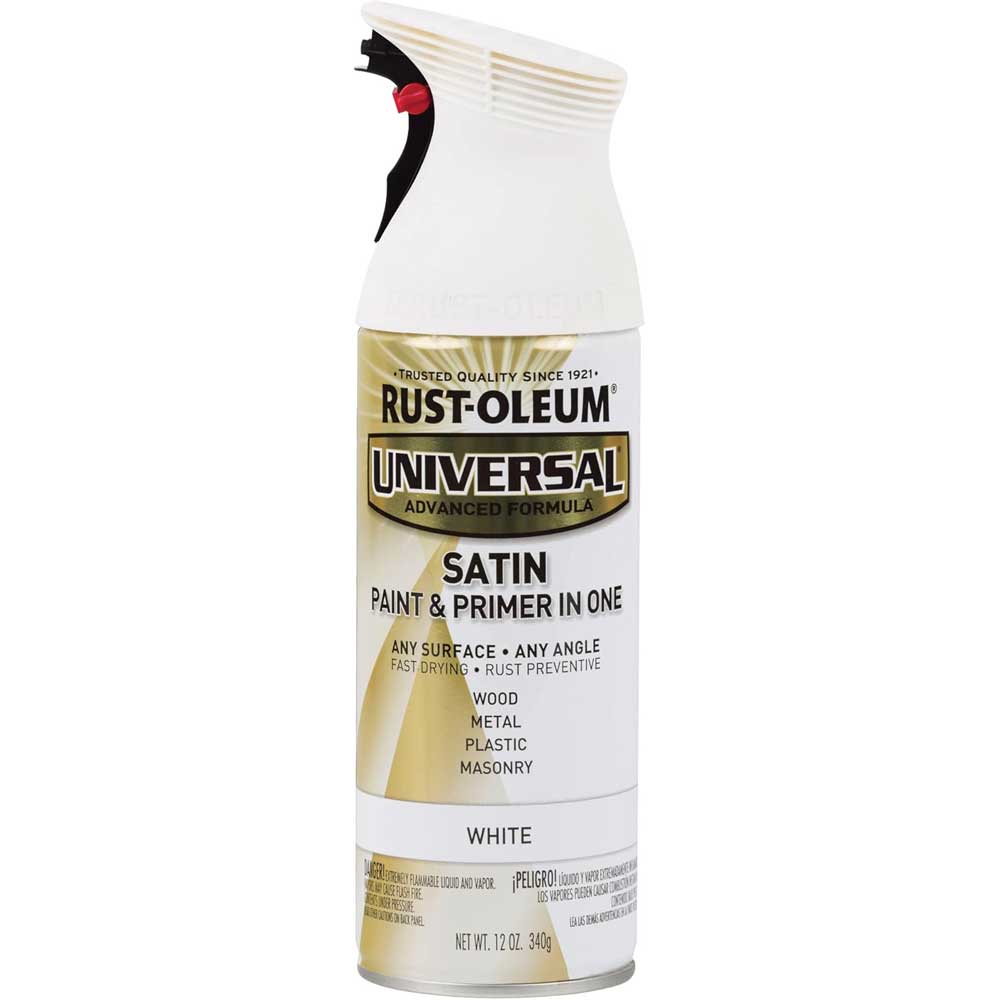 Rust-oleum maling og grunning i en i hvitt