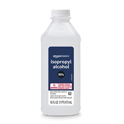 Amazon Basics 99% isopropylalkohol Førstehjelp for teknisk bruk, 16 Fluid Ounces, 1-Pack (tidligere solimo)