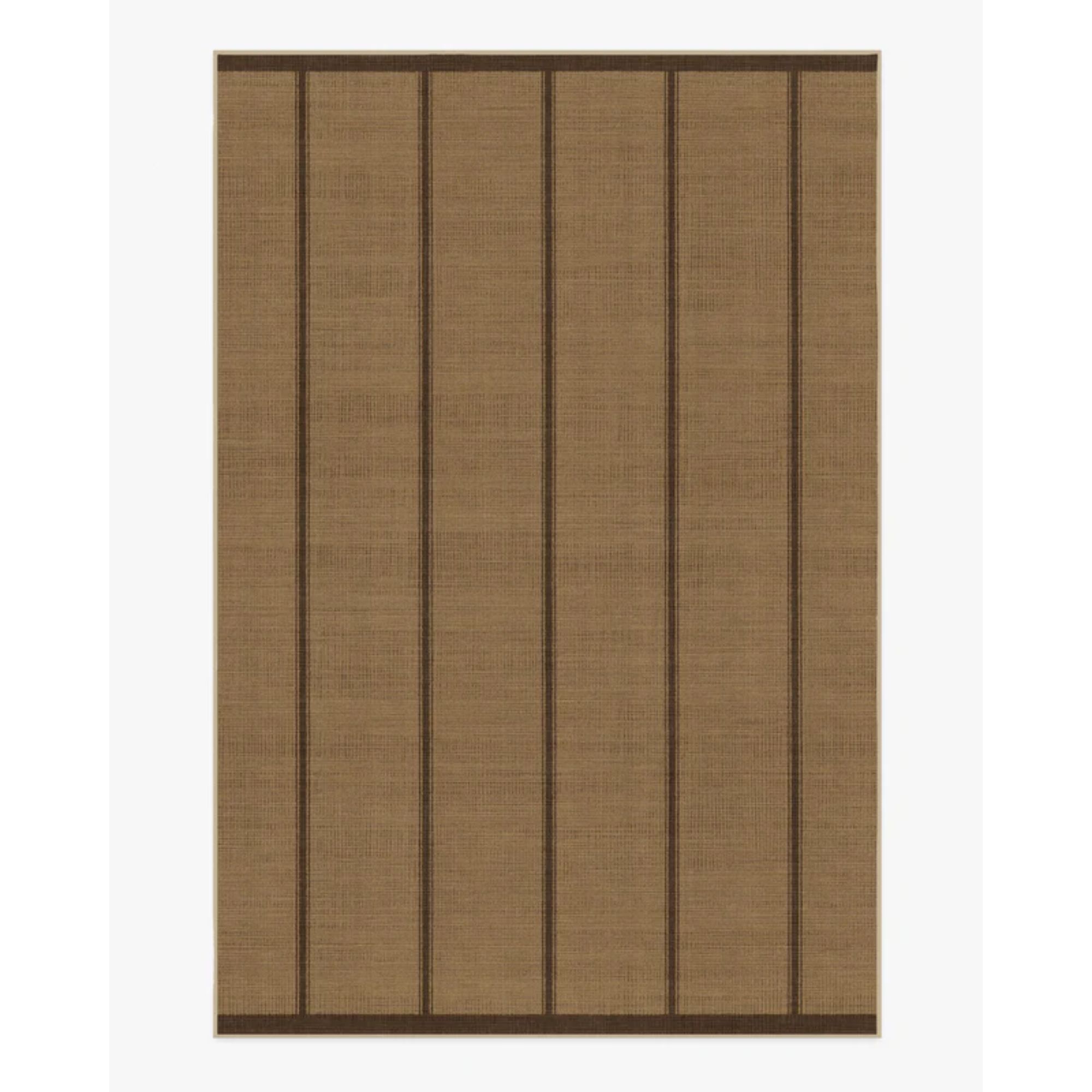Architectural Digest Harvest Stripe Brown Re-Jute Rug