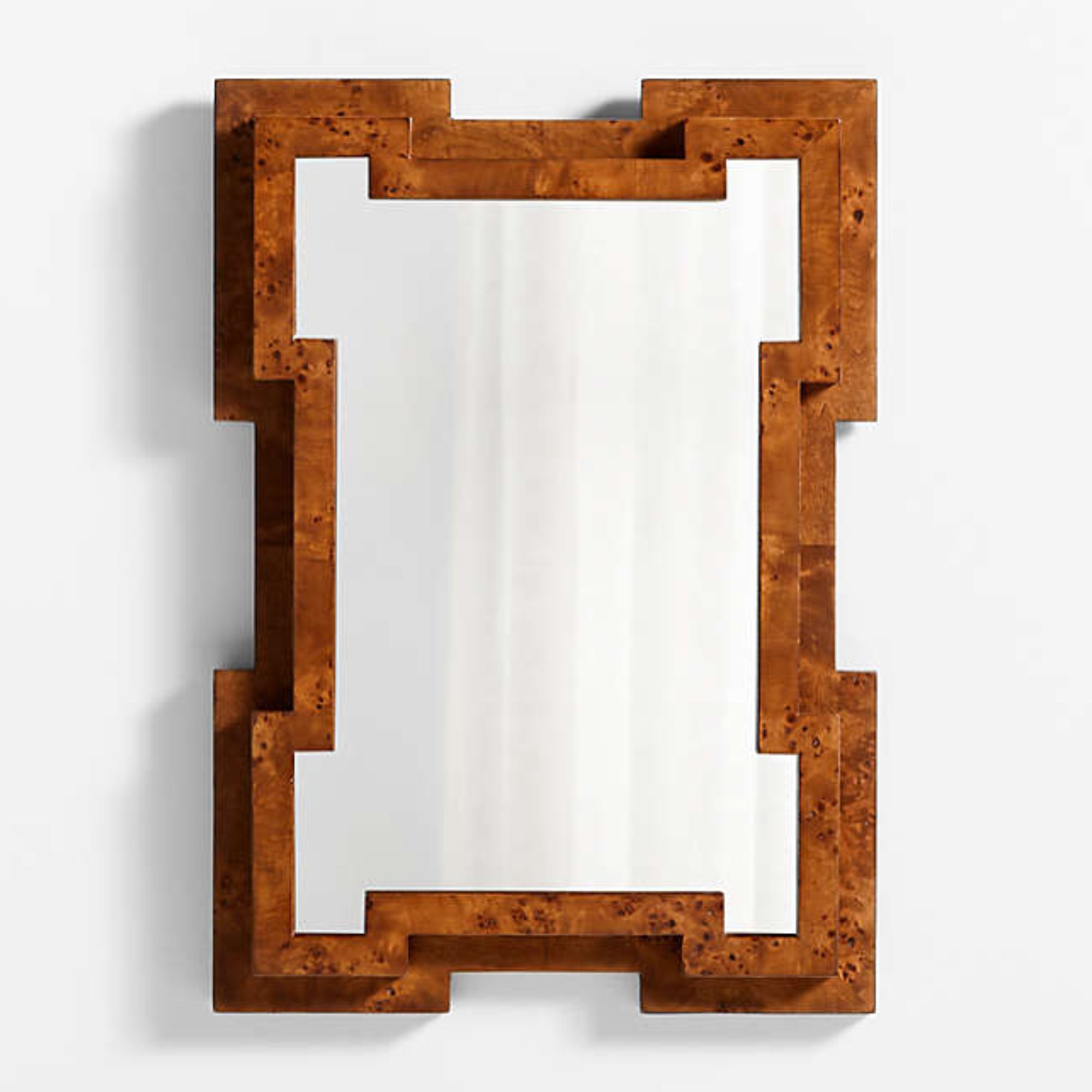Memini Burl Wood Vanity Mirror av Athena Calderone