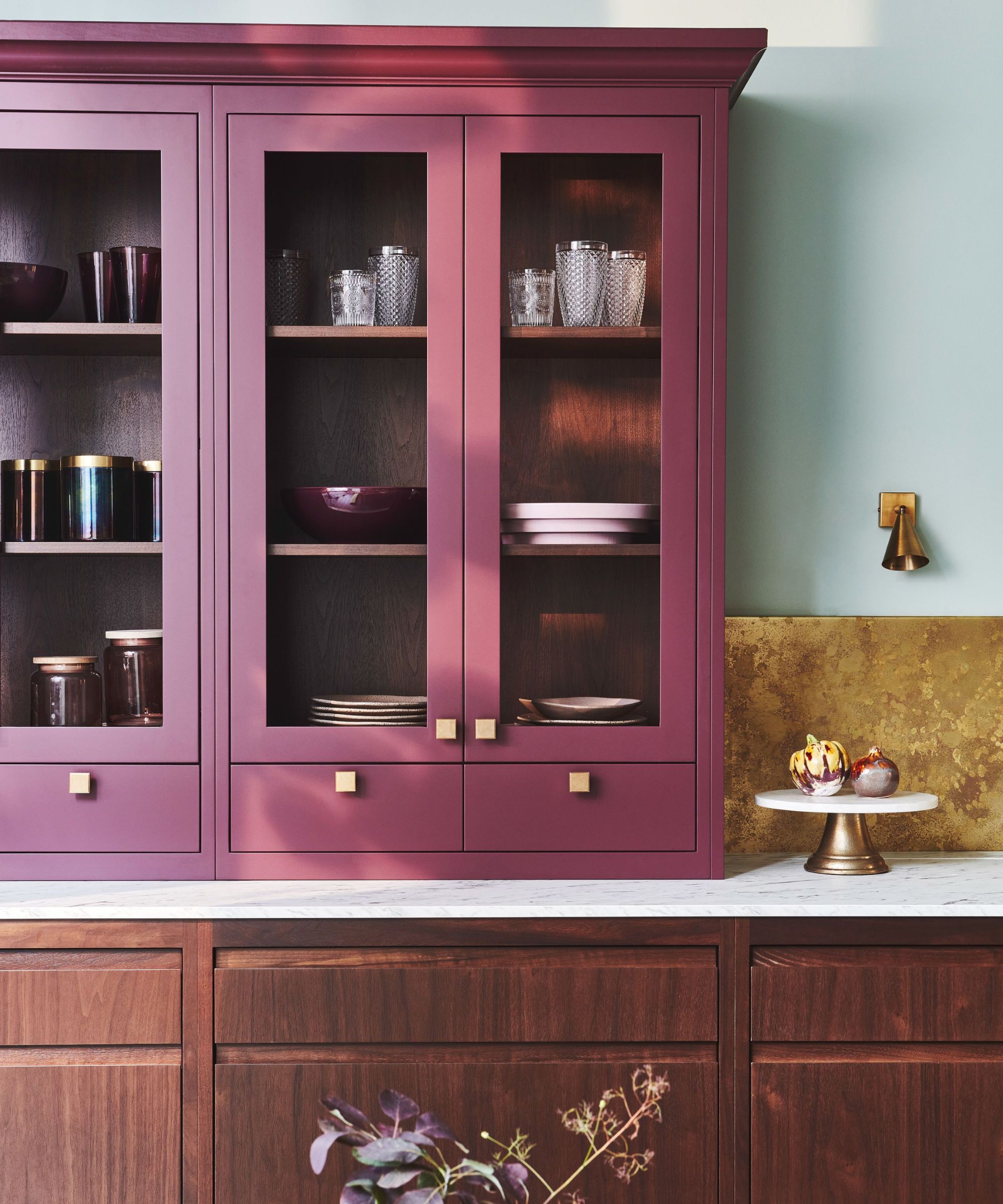 aubergine trend moderne kjøkken