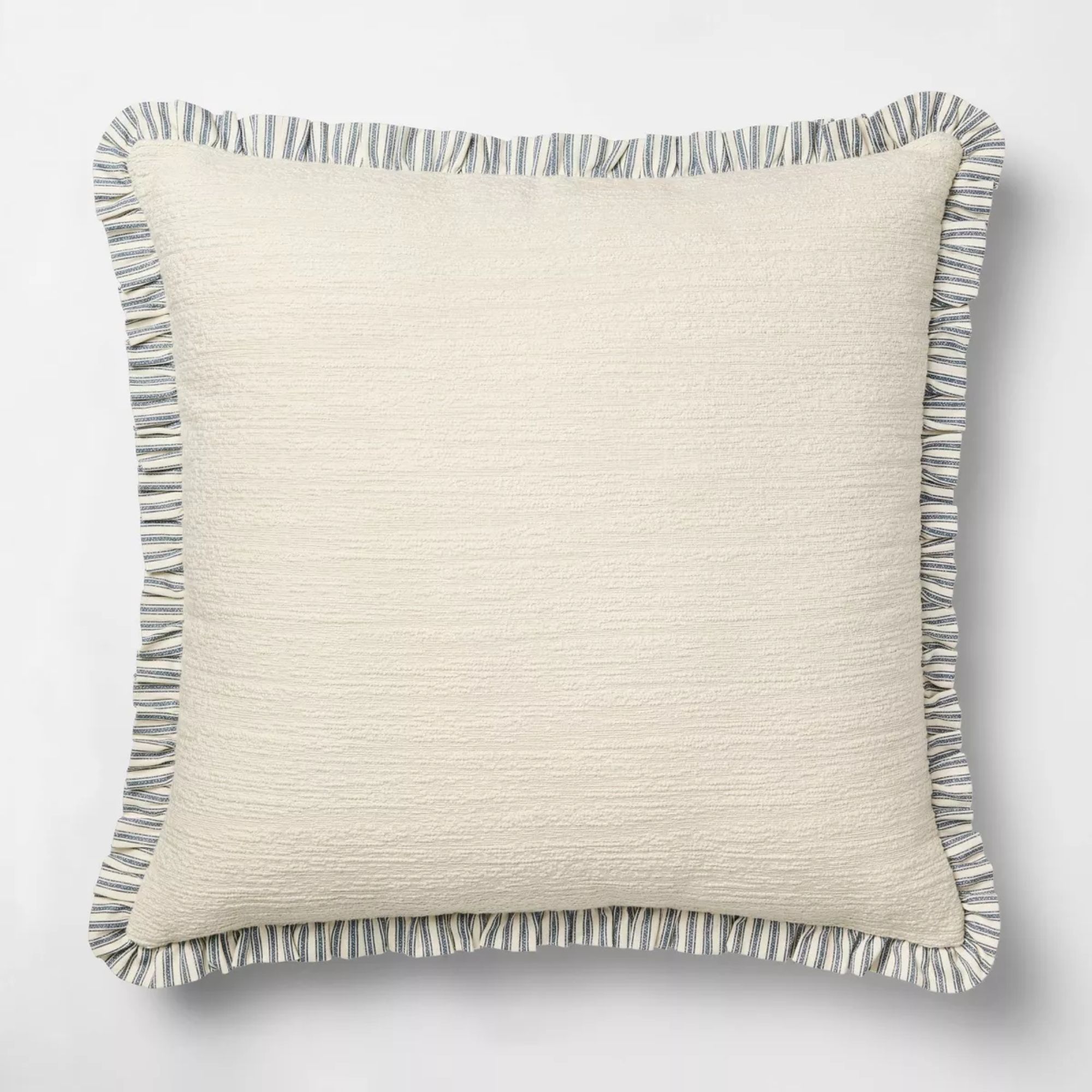 Firkantet solid tekstur med stripe ruffle påskekrem