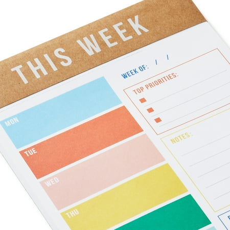 Hallmark Note Pad, ukentlig planlegger, 100 ark