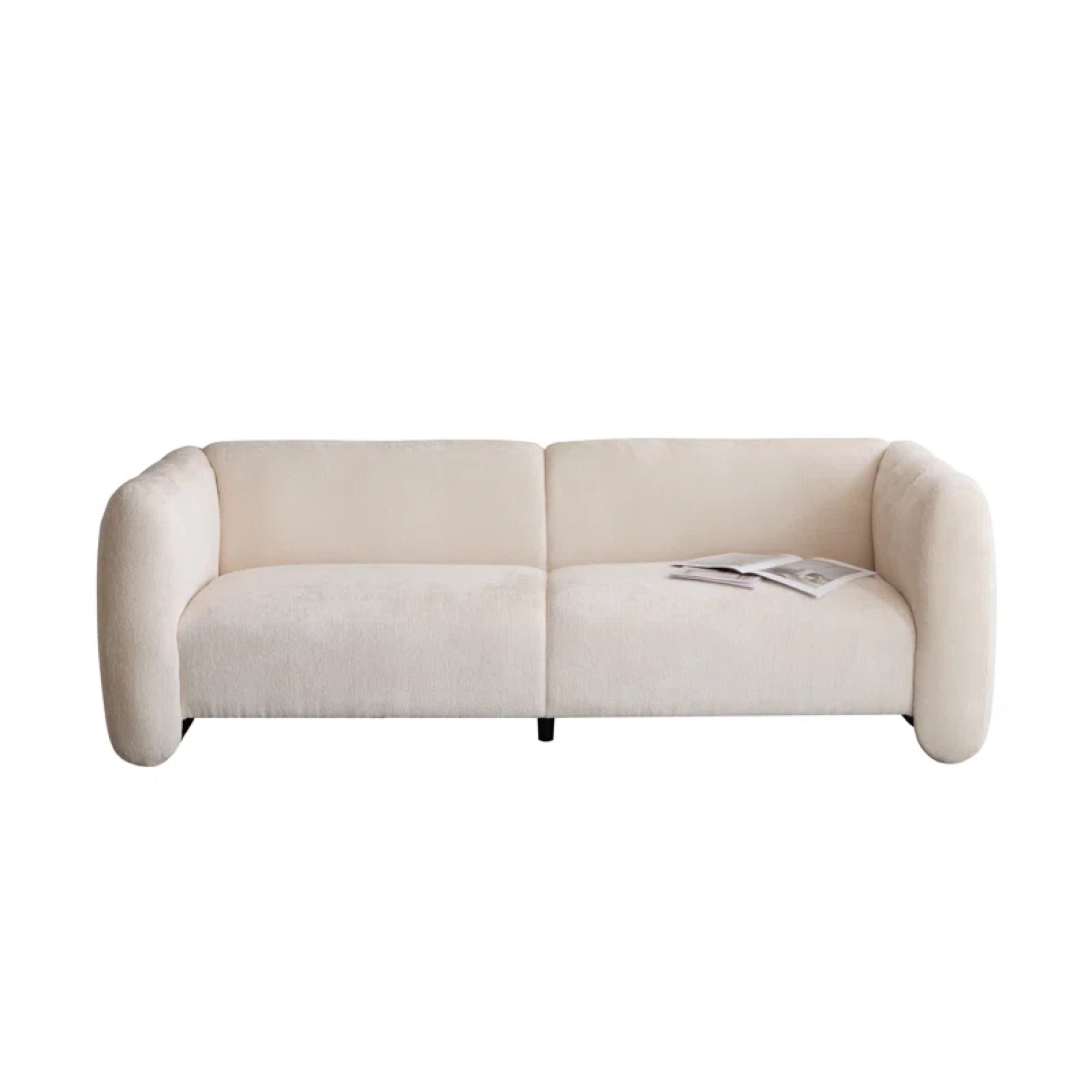 Krem Boucle Sofa av Wayfair