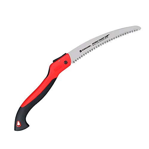 Corona Tools 10-tommers Razortooth Folding Saw | Beskjæringssag designet for enhåndsbruk | Buet bladsag | Kutter grener opp til 6