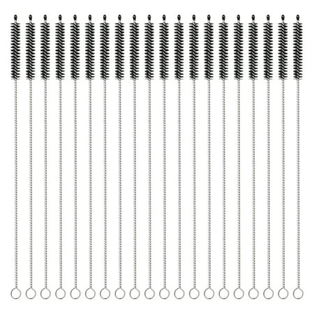 Mr.Siga Straw Cleaner Brush, 10 tommers rustfritt stål Stråbørste, Rørrenserbørste, 20 pakke