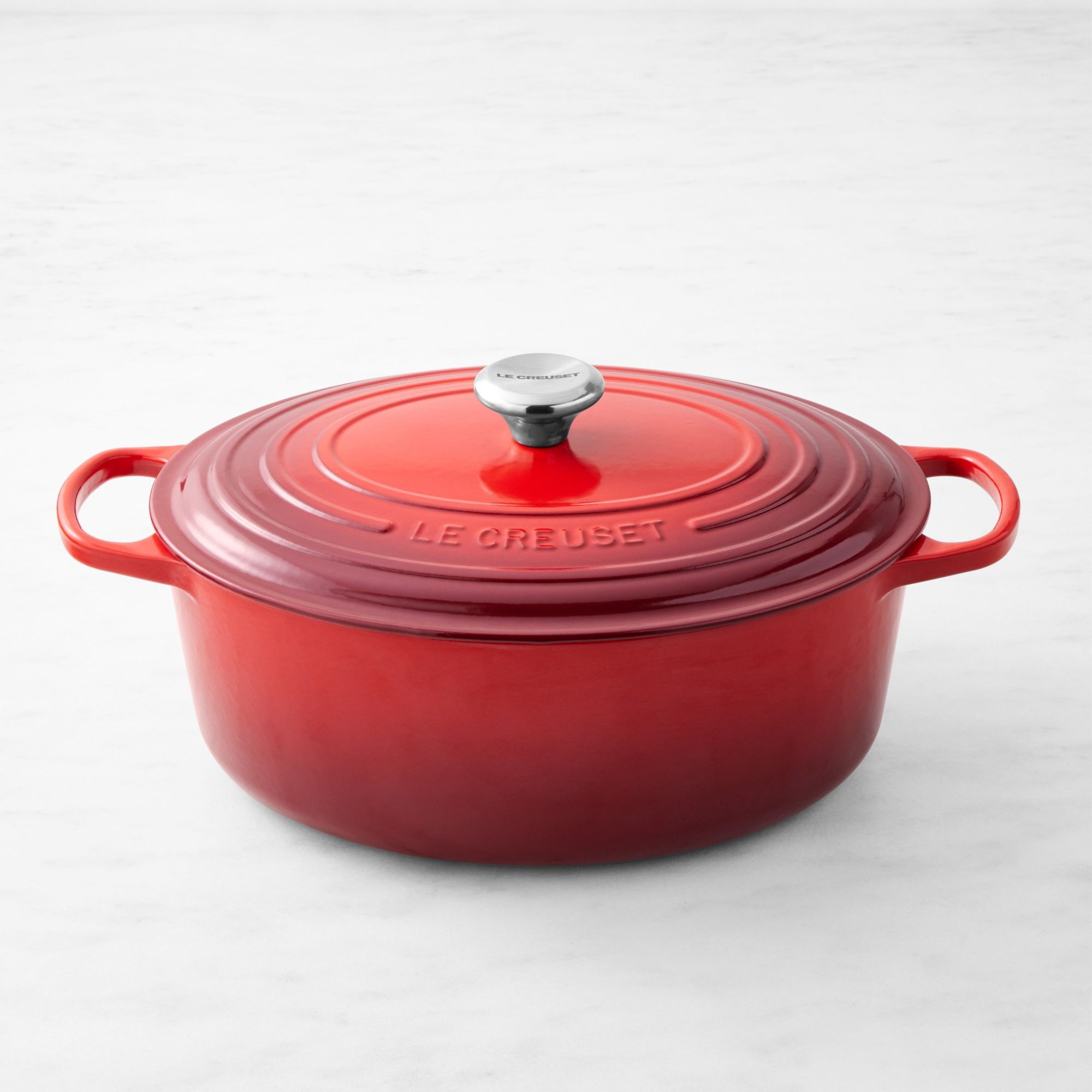 Le creuset signatur emaljert støpejern Oval nederlandsk ovn