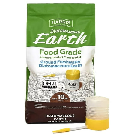 Harris Food Grade Diatomaceous Earth Feed Supplement, 10 pund veske med applikator