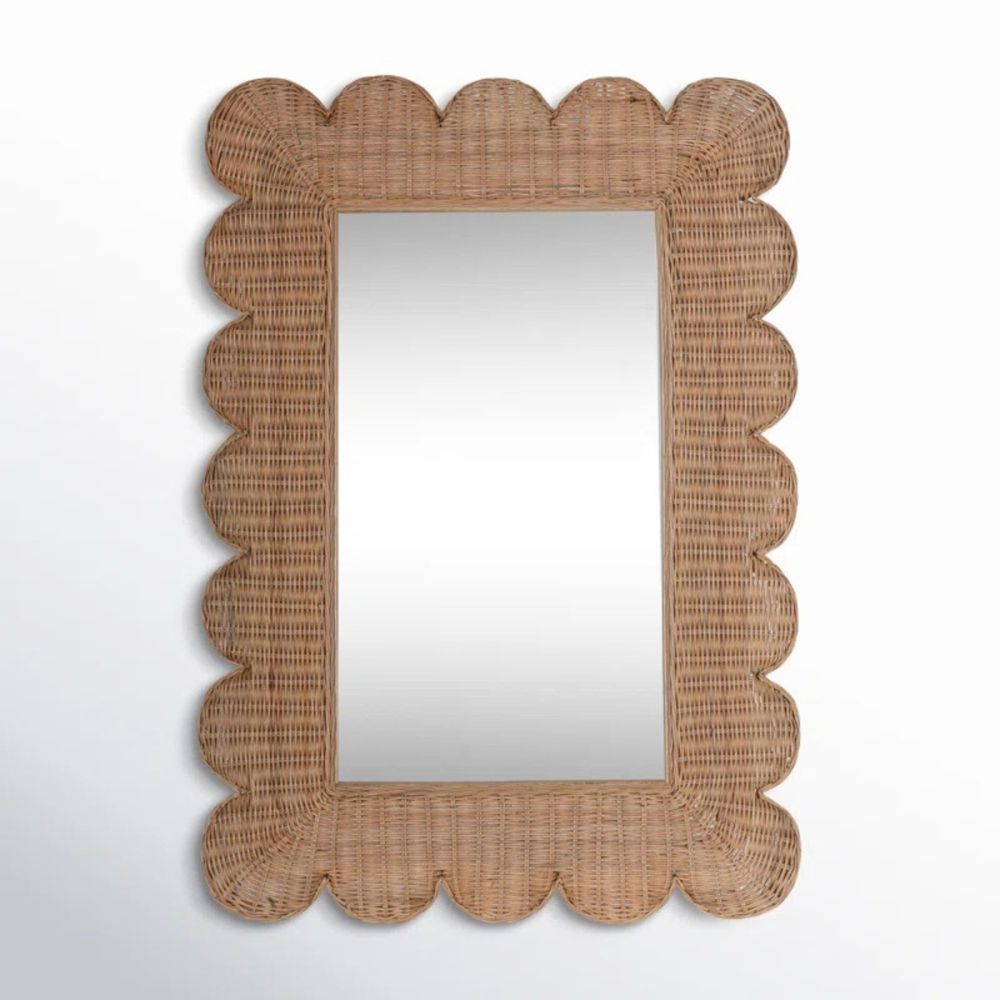 Rattan speil
