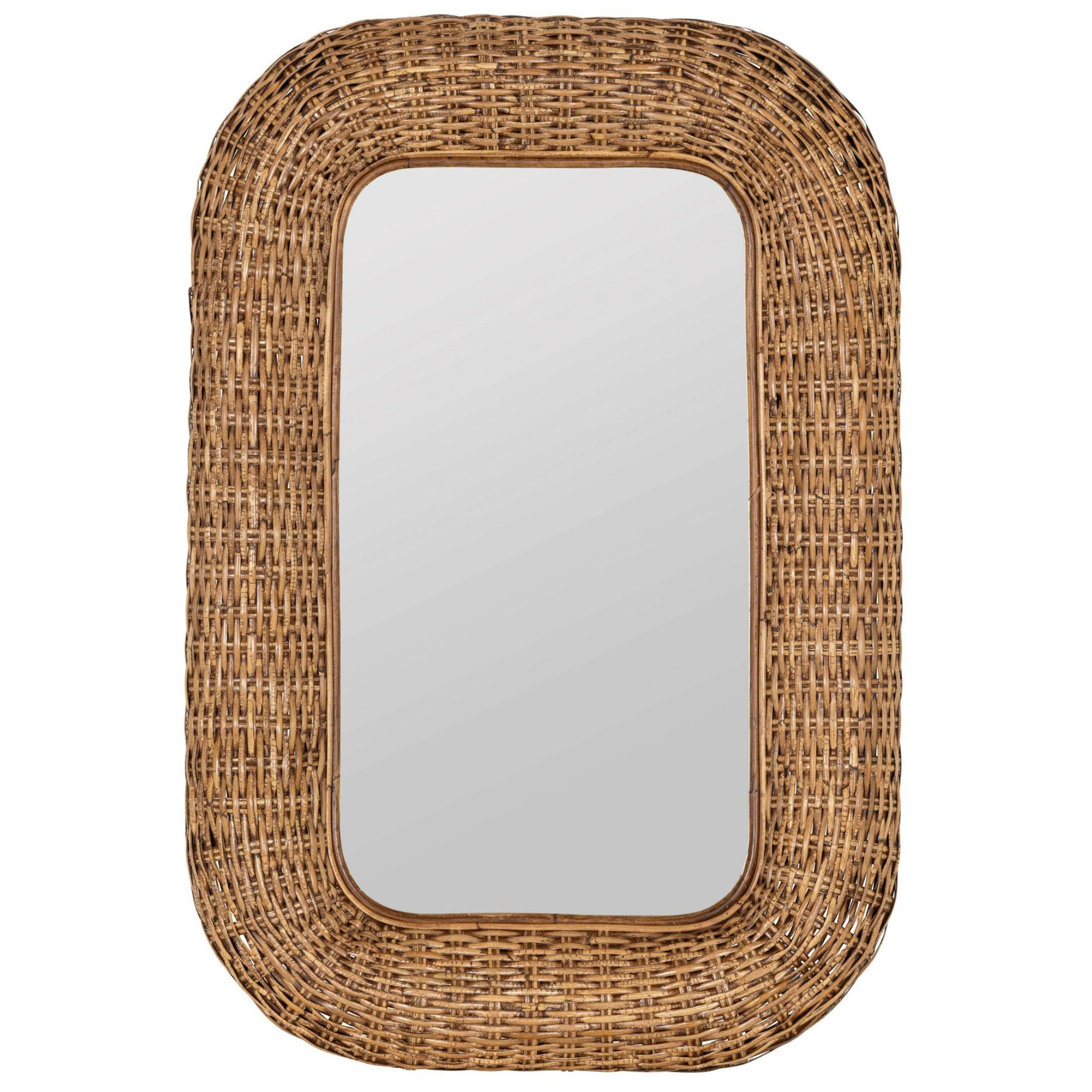 Ananda Handwwen Rattan Mirror