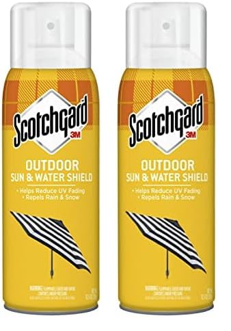 Scotchgard Outdoor Water & Sun Shield Fabric Spray, Water Repellent Spray for Spring and Summer Outdoor Gear and Patio Furniture, Fabric Spray for Outdoor varer, 10,5 oz (pakke med 2)