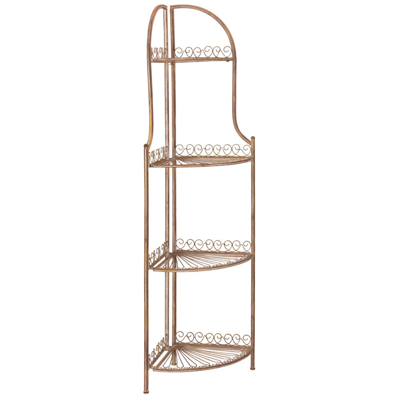 Fleur de Lis Living Saraland Corner Bookcase & Reviews | Wayfair