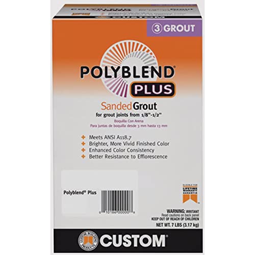 Tilpassede bygningsprodukter Polyblend pluss innendørs og utendørs platina slipt fugemasse 7 lb