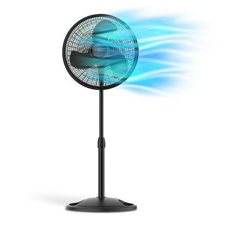 Lasko 16 ”3-trinns justerbar oscillerende sokkelvifte, svart, S16500 Ny