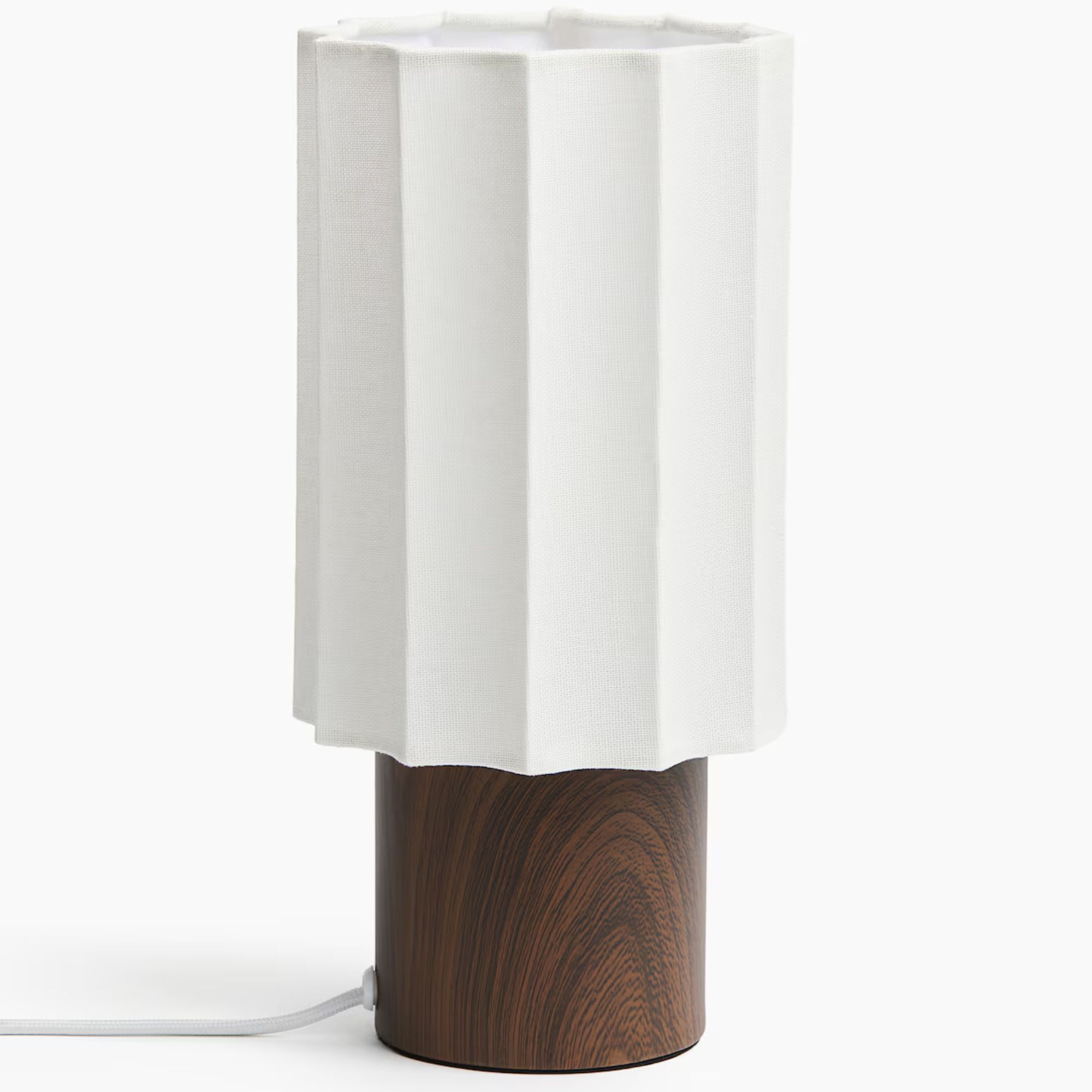 Lin-blanding av bordlampe