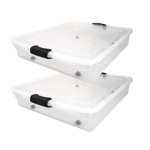 Homz underbed Secure Latching Clear Plastic Storage Container & Reviews | Wayfair