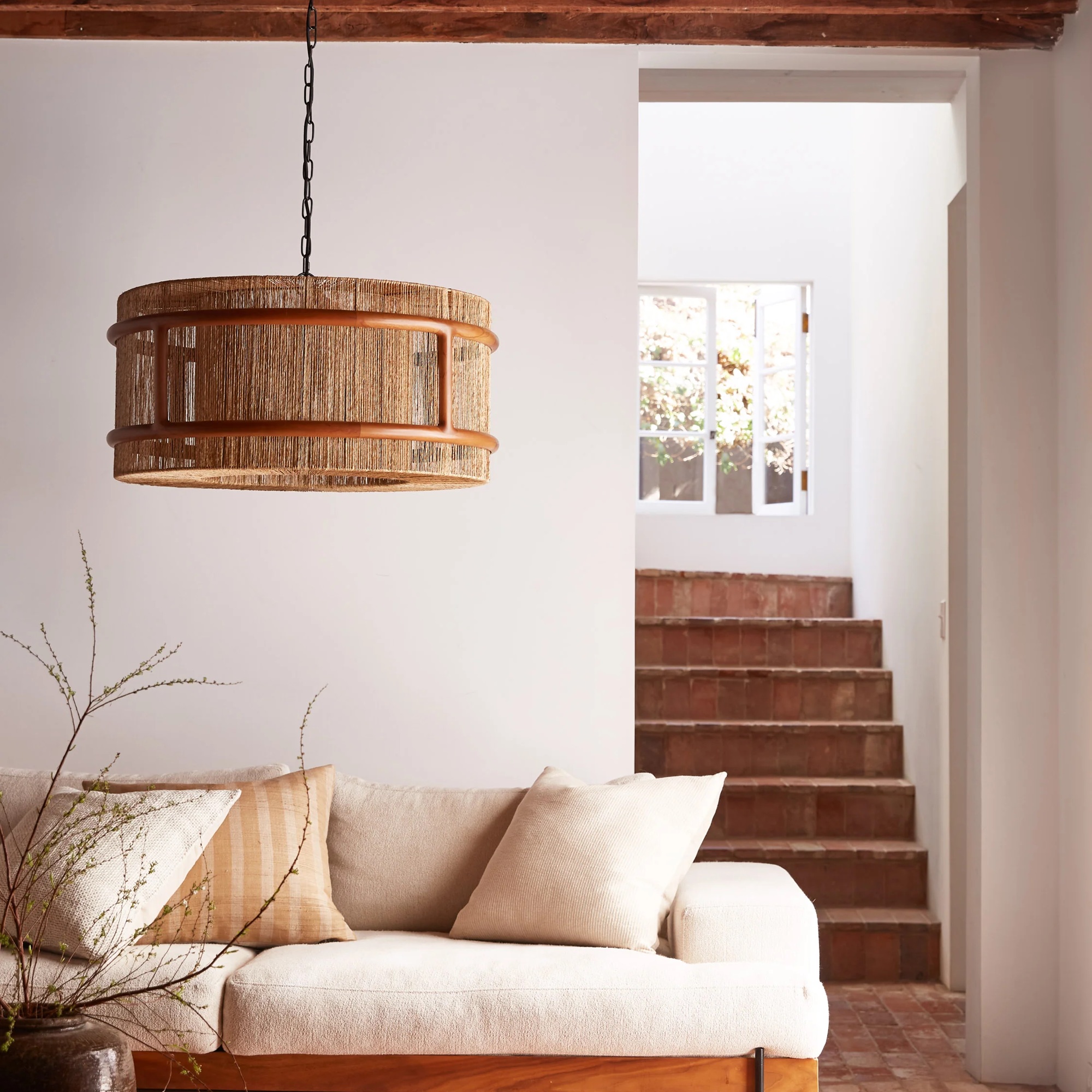 Overdimensjonert Jute Light Pendant av Lulu og Georgia