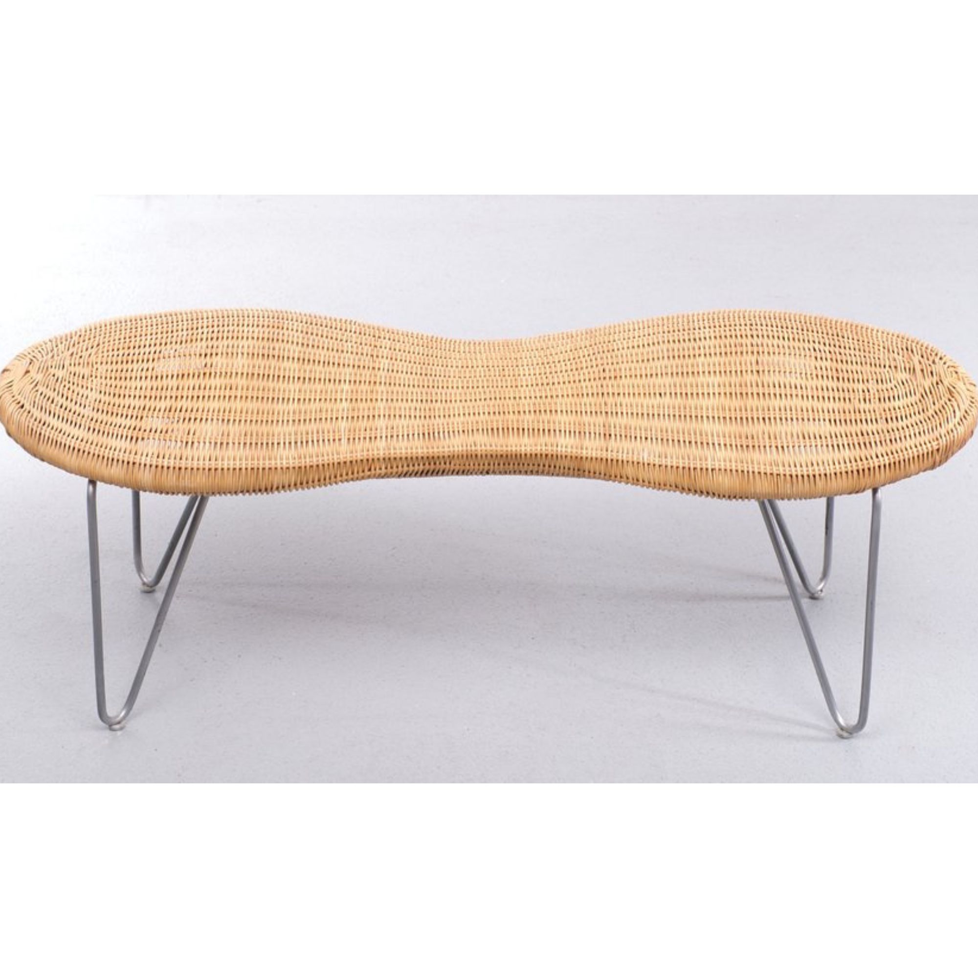 Wicker Peanut Stool fra Ikea, 1980 -tallet