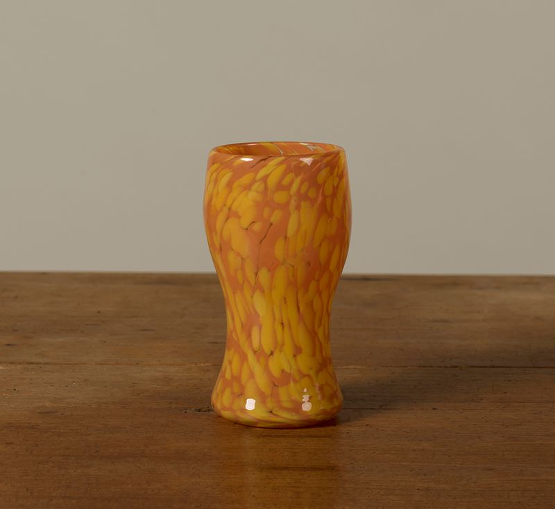 Pierce & Ward Hand Blown Swirl -briller i Tangerine og Dandelion