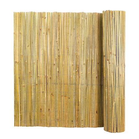 Natural Bamboo Slat Screening Roll - Eco -Friendly Privacy Fence for Balcony, Garden, Wind and Sight Protectio (4ft x 13ft)