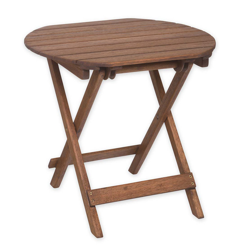 Highland Dunes Pedri Folding Wooden Adirondack Style Side Table