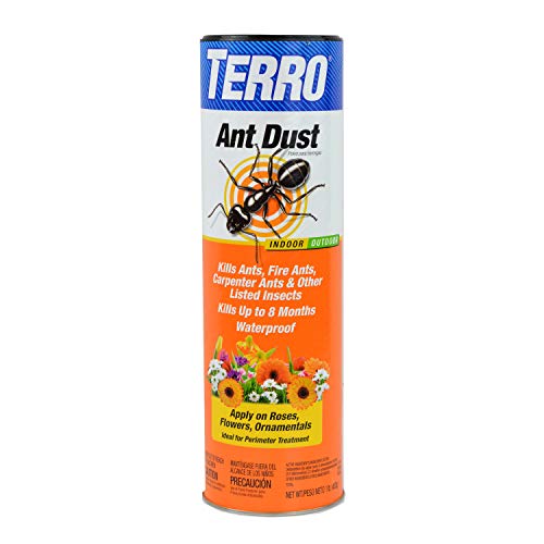Terro T600 Ant Dust Powder Killer for innendørs og utendørs - dreper maur, brannmyrer, snekkermyrer, kakerlakker, edderkopper og andre insekter, 1 pund